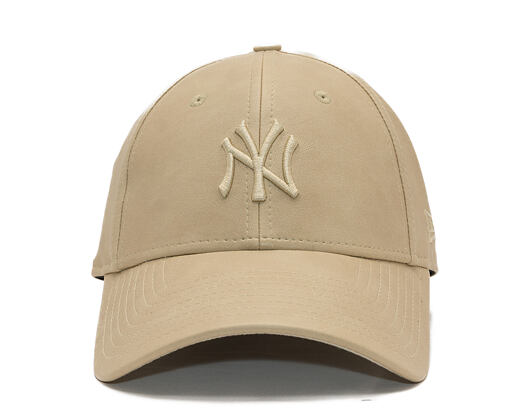 Womens Cap New Era - MLB PU Leather 9FORTY - NY Yankees - Stone