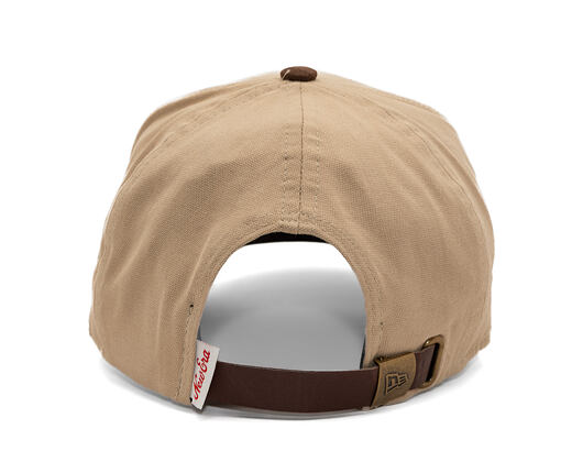Cap New Era - Branded Suede Patch 9FORTY A-Frame - Camel