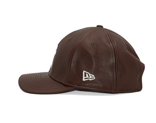 Cap New Era - MLB IMAGE DROP - Leather 9FORTY M-CROWN - NY Yankees - Brown