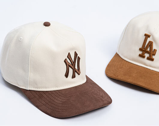 Cap New Era - MLB Suede Visor 9FIFTY A-Frame - NY Yankees - Cream