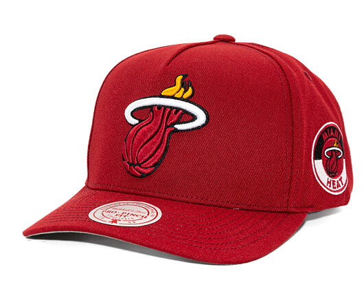 Mitchell & Ness - Miami Heat - Double Clutch Pro Snapback - Red