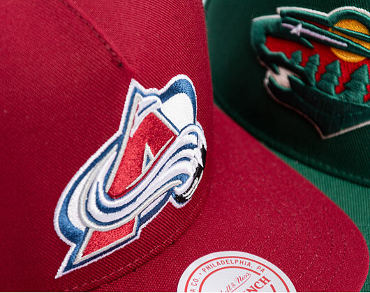 Mitchell & Ness - Colorado Avalanche - Double Clutch Pro Snapback - Maroon