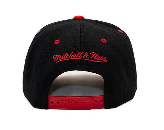 Cap Mitchell & Ness - NBA Team Arch Snapback - Chicago Bulls - Black / Red