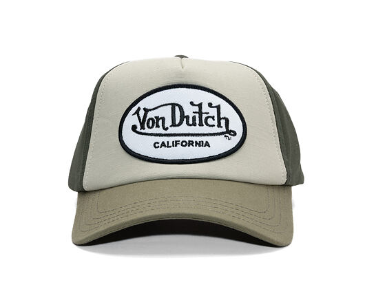 Cap Von Dutch - Trucker - Cali Patch Olive/White