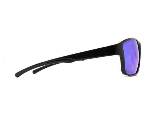 Sunglasses Red Bull Spect - Chess-04P Shiny Black / Smoke / Purple-Green Mirror