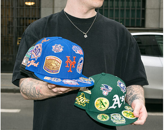 Cap New Era - MLB All Over Logo 59FIFTY - NY Mets - Team Color