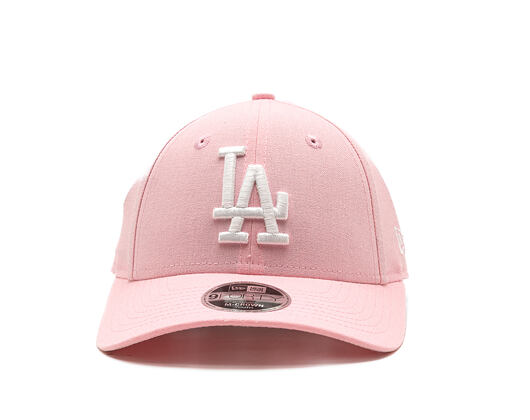 Kids Cap New Era - MLB Linen 9FORTY M-CROWN - LA Dodgers - Pink Rouge / White