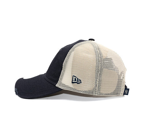 Womens Cap New Era - MLB Distress Trucker 9TWENTY Trucker - NY Yankees - Navy