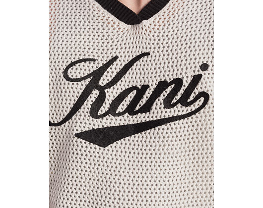 Tee Karl Kani - Cursive Varsity Crochet Boxy T-Shirt White