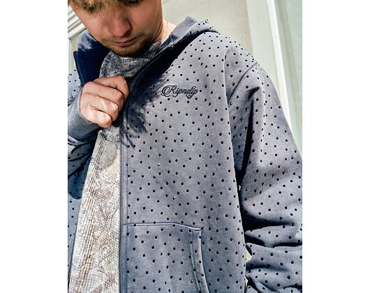 Sweatshirt Ripngems Zip Up Hoodie (Charcoal Wash)