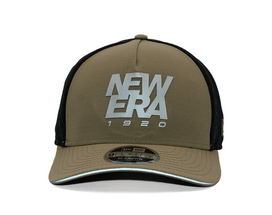 Cap New Era - Branded Reflective 9FORTY M-CROWN A-Frame Trucker - New Olive