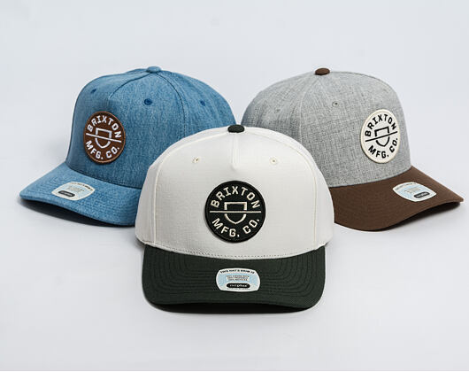 Cap Brixton - Crest C Mp Snapback - Black/Off White