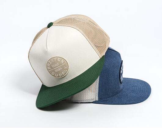 Cap Brixton - Oath Mp Trucker Hat - Blue Chambray/White