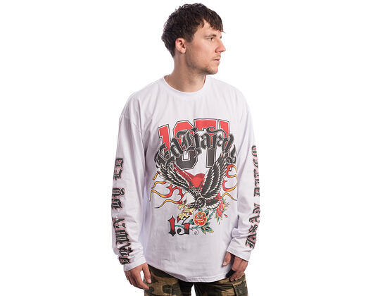 Longsleeve Tee Ed Hardy - 1971 Tattoo Eagle Graphic  - Bright White