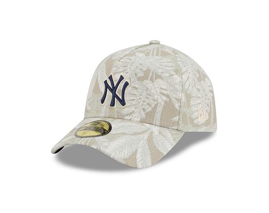 Cap New Era - MLB Three Looms "Leafy Palm" 59FORTY A-Frame - NY Yankees - Stone