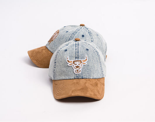 Cap Mitchell & Ness - Den Suede Strapback - NBA - Chicago Bulls - Blue