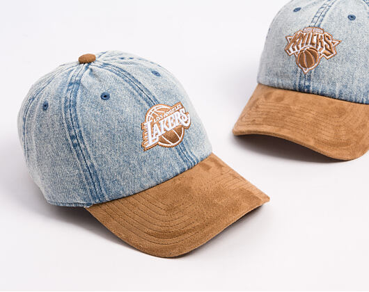Cap Mitchell & Ness - Den Suede Strapback - NBA - Los Angeles Lakers - Blue