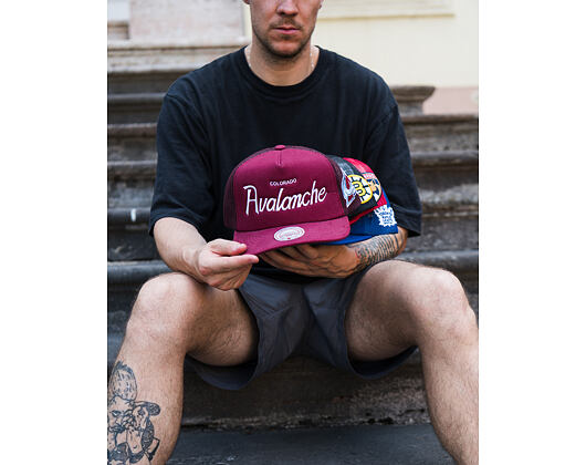 Cap Mitchell & Ness - Head Coach Trucker - NHL - Colorado Avalanche - Maroon