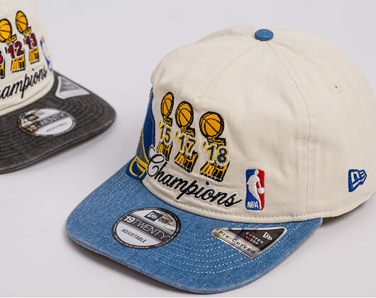 Cap New Era - NBA "Hardwood Classic Champions" 19TWENTY - Golden State Warriors - Chrome White / Tea