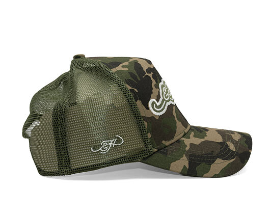 Cap Ed Hardy - Embroidery Applique Cord 5 Panel Trucker Cap