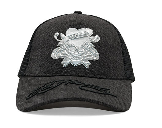 Cap Ed Hardy - Love Kills Slowly Washed 5 Panel Trucker Cap