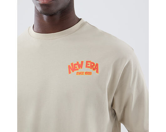 Tee New Era - Branded Food Character Oversized Tee - Stone