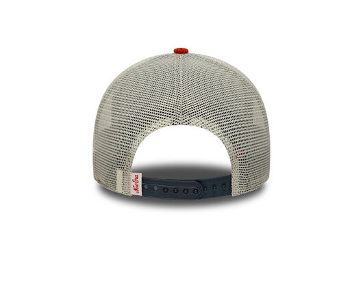Cap New Era - Branded Patch Cord 9FORTY A-Frame Trucker - Navy / Warm Flame