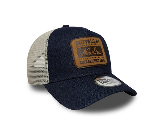 Cap New Era - Branded Patch Denim 9FORTY A-Frame Trucker - Royal