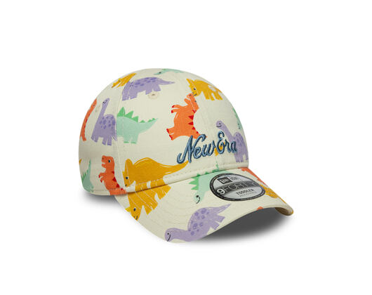 Kids Cap New Era - Branded All-Over Dino Print 9FORTY - Cream