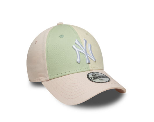 Kids Cap New Era - MLB Color Block 9FORTY - NY Yankees - Blush Pink / Soft Grass