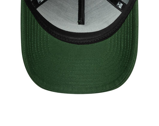 Kids Cap New Era - Branded Oval Patch 9FORTY A-Frame Trucker - Cilantro Green / Soft Grass