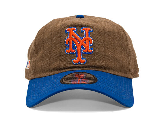 Cap New Era × Three Looms - Chestnut Pinstripe 9TWENTY A-Frame - NY Mets