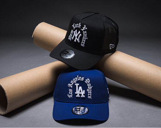 Cap New Era - MLB Wordmark 9FORTY A-Frame Trucker - LA Dodgers - Royal