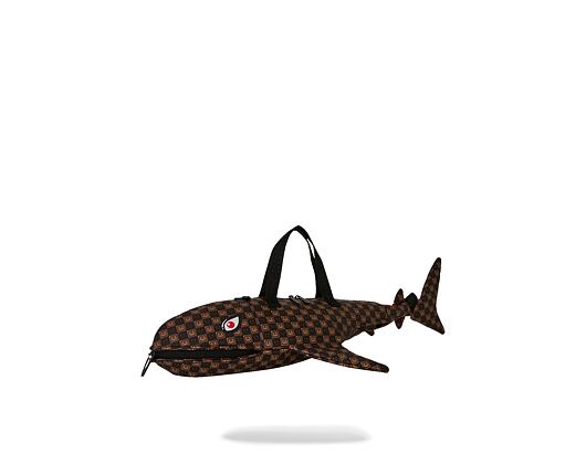 Bag Sprayground - Sharks In Paris Wtf Bubble Brown Check Shark Duffle