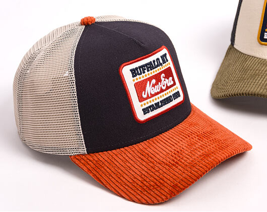 Cap New Era - Branded Patch Cord 9FORTY A-Frame Trucker - Navy / Warm Flame