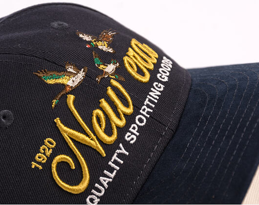 Cap New Era - Branded Suede Pre-Curved 9FIFTY Retro Crown - Navy