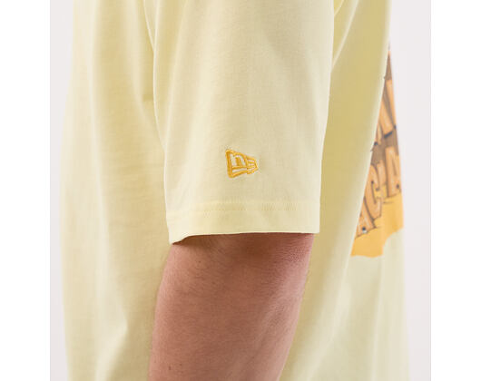 Tee New Era - Branded Beach Party Graphic Oversized Tee - Yellow