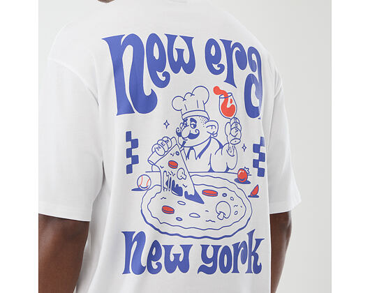 Tee New Era - Branded PIzza Time Graphic Oversized Tee - White