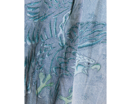Shirt Ed Hardy - Mens Eagle And Stars Relaxed Denim Shirt - Bleach