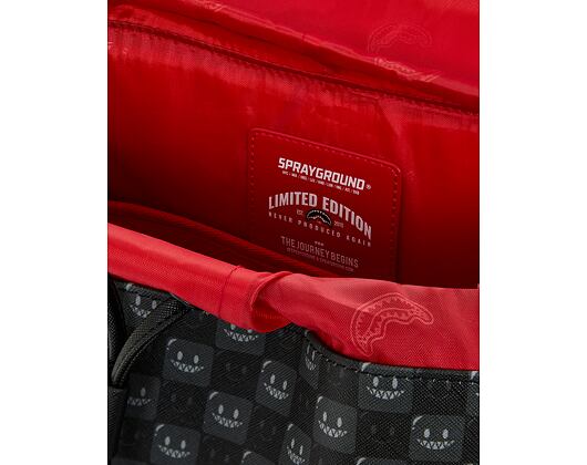 Other - Ručně Sprayground - Sharks In Paris Wtf Bubbly Black Check Monte Carlo