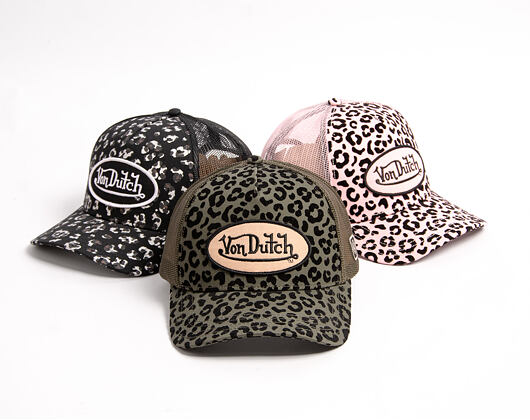 Womens Cap Von Dutch - Baseball - Velvet Print Embroidery - Camo