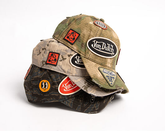 Cap Von Dutch - Motorcycle Club Camo Patches Baseball - Black Tiger Camo