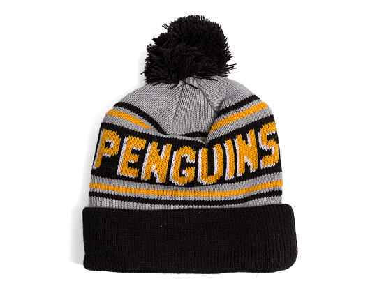 Beanie New Era - NHL Evergreen Wordmark Pom Medium Knit - Pittsburgh Penguins - Team Color