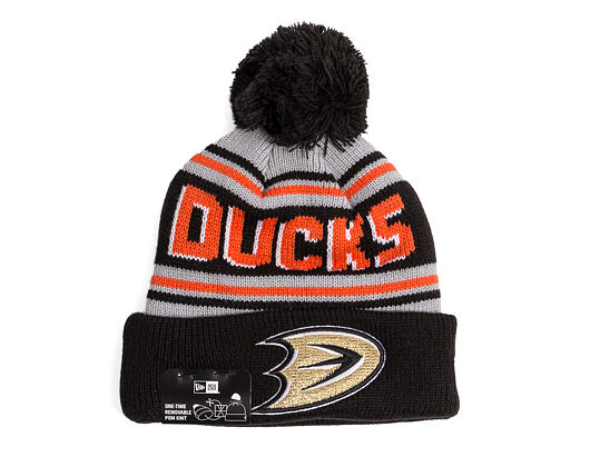 Beanie New Era - NHL Evergreen Wordmark Pom Medium Knit - Anaheim Ducks - Team Color