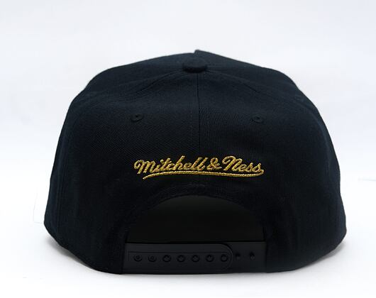 Cap Mitchell & Ness - NHL Black And Gold Pro Snapback - Chicago Blackhawks - Black