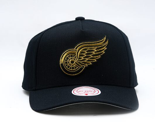 Cap Mitchell & Ness - NHL Black And Gold Pro Snapback - Detroit Red Wings - Black