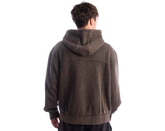 Sweatshirt Champion - Washed Black Hoodie Full Zip Sweatshirt