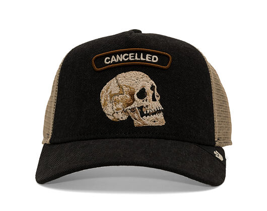 Cap Goorin - Cancelled Denim Rocker - Skull - Black Denim
