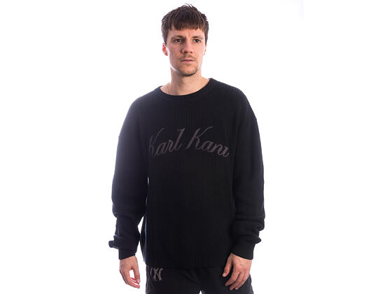 Sweatshirt Karl Kani - KK Script Knit Oversized Crew - Black