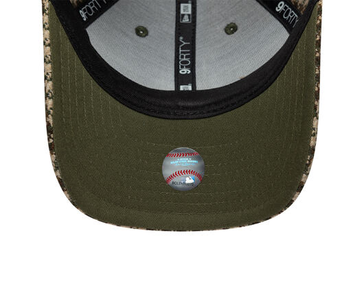 Womens Cap New Era - MLB Houndstooth 9FORTY M-CROWN - LA Dodgers - New Olive